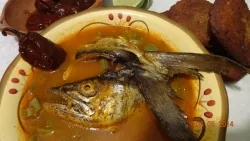 Sopa de pescado seco